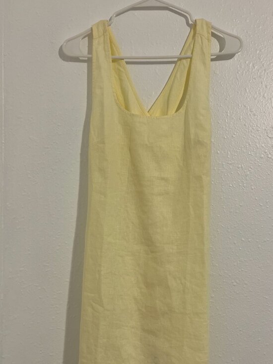 madewell cross-back a-line mini dress in linen | Dresses | Nwt Madewell Cross Back A Line featuring an easy
